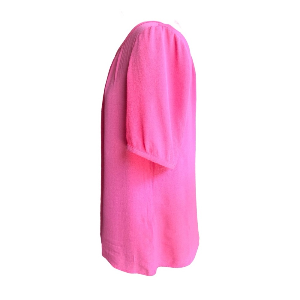 Boden Pink Pleated Top with Flutter Sleeves - Picture 7 of 11
